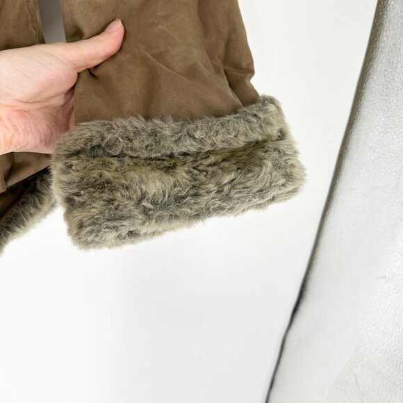 Fjall Brown Faux Fur Lined Zip Front Coat - Picture 4 of 9